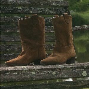 DOEN DEMI RIVIERA BOOT -- MOUTARDE SUEDE